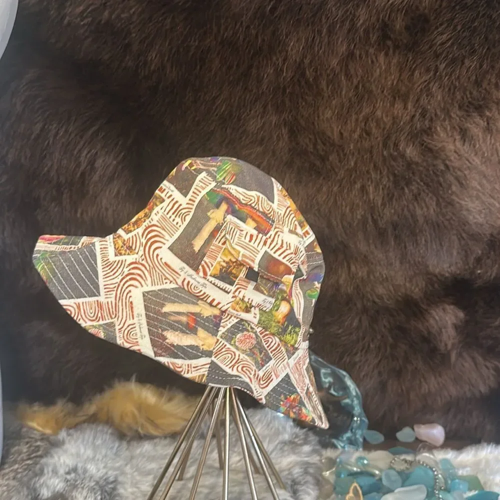 Colorful Patterned Bucket Hat OS (5235) - Picture 3 of 6